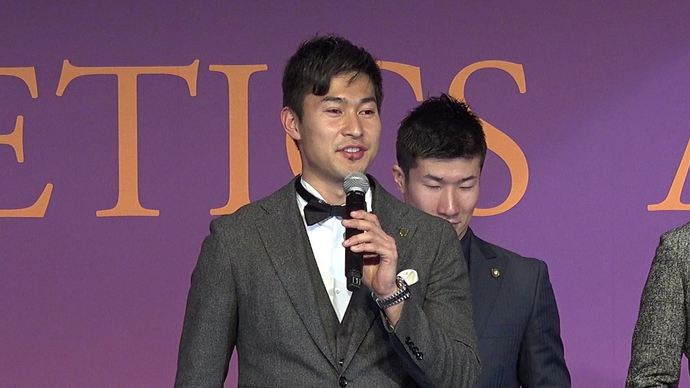 飯塚翔太選手（優秀選手賞）！アスレティックス・アワード2017受賞者スピーチ