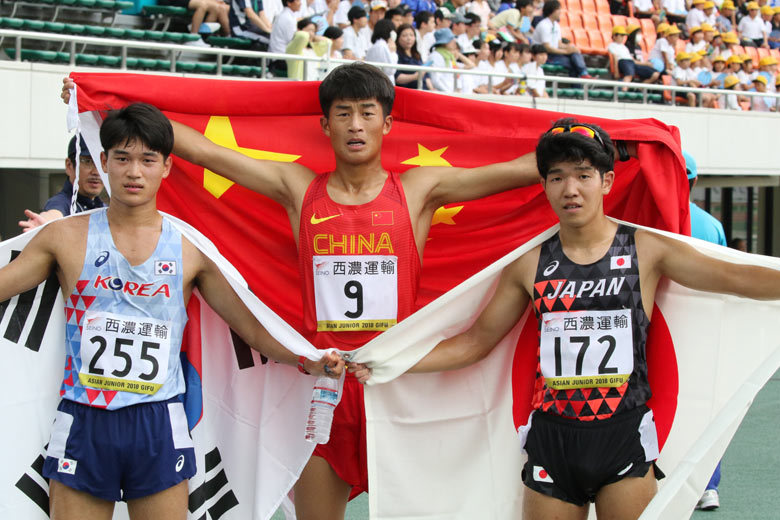 男子10000m競歩、接戦を制したGONG Hao選手（CHN）が優勝！
