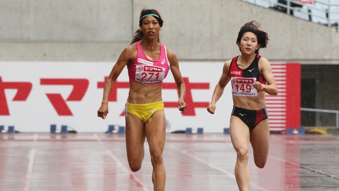100mを制した君嶋愛梨沙が予選3組トップで決勝へ【女子200m】
