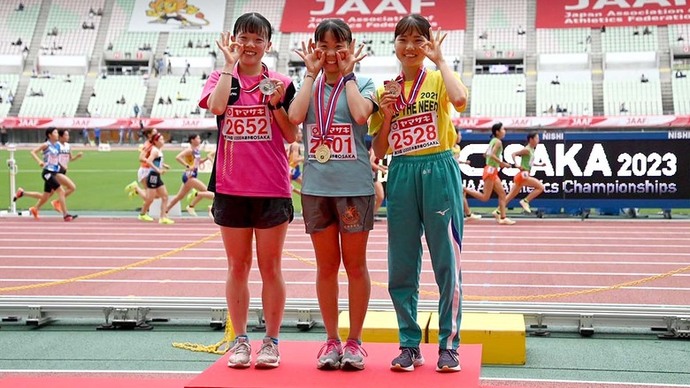 【第107回日本選手権】U20女子3000mSC　表彰式