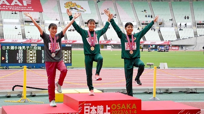 【第107回日本選手権】U20女子5000m　表彰式