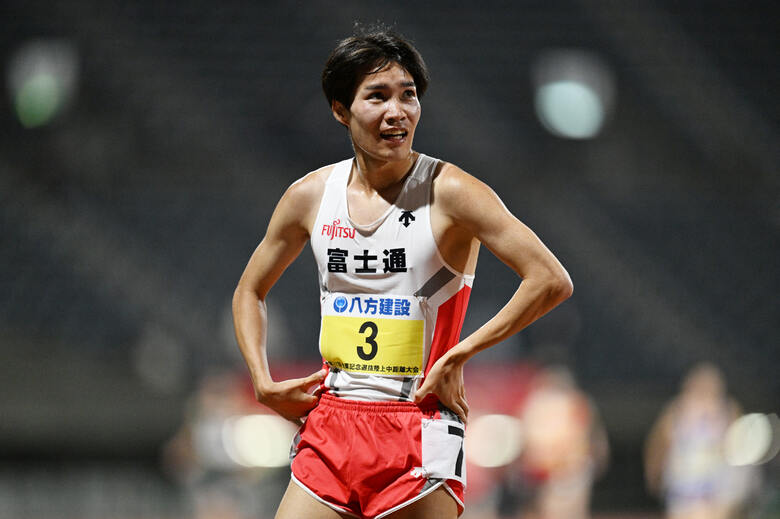 【GPシリーズ2024・金栗記念】塩尻和也（富士通）が男子5000mで日本人1位でゴール