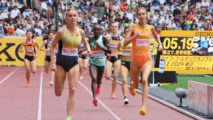 【セイコーGGP】女子1500m：サラ・ブリングス（オーストラリア）が制す