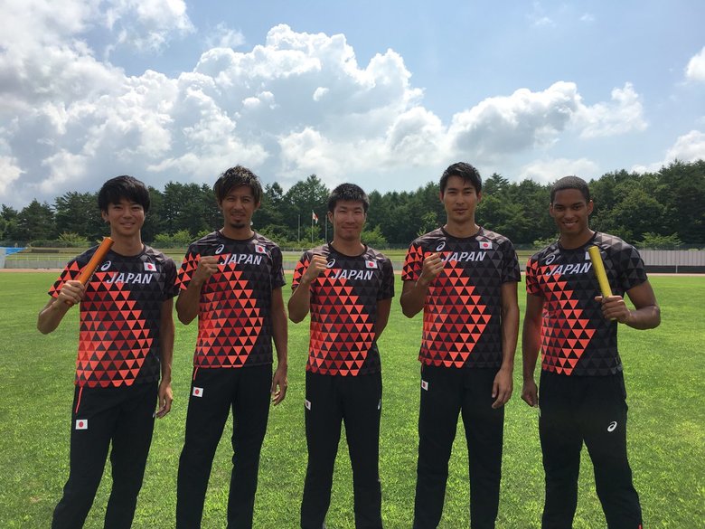 世界選手権男子4×100mRの日本代表選手が山梨にて合宿中！！