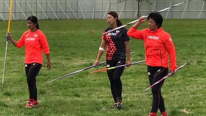 【2017世界陸上】女子やり投チームが投てき練習を実施！