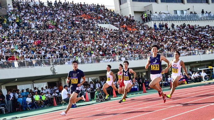 【9秒台！】桐生選手、日本インカレ男子100mで9秒98（その１）