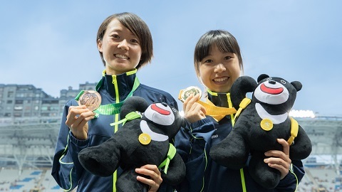 第29回ユニバーシアード（台北） 女子ハーフマラソン ダブルメダル獲得！
