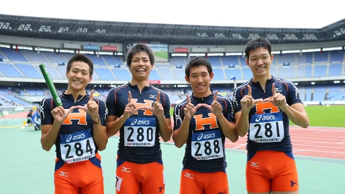 前大会（第101回日本選手権リレー）男子4×100mR