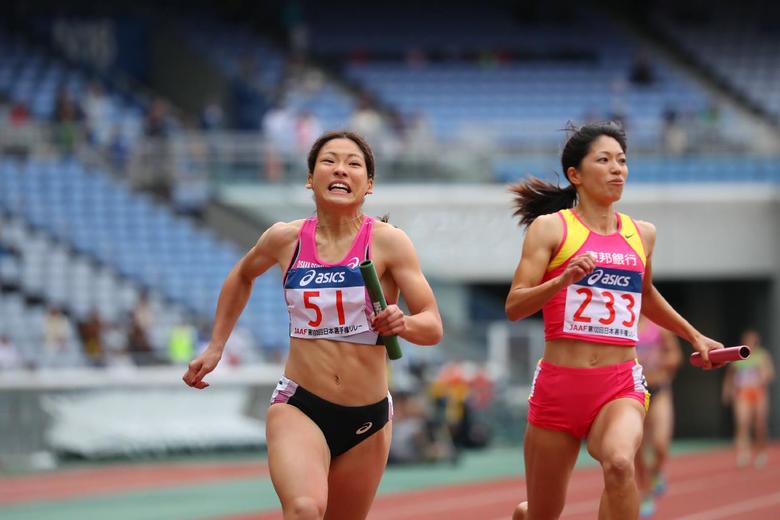 前大会（第101回日本選手権リレー）女子4×100mR