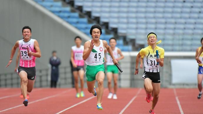 前大会（第47回ジュニアオリンピック）ABC男子共有4×100mR