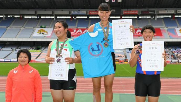 前大会（第47回ジュニアオリンピック）B女子砲丸投