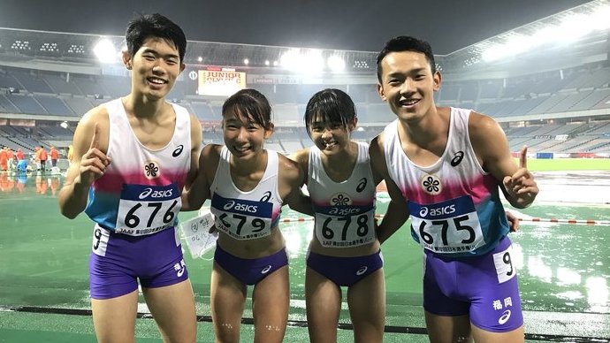 福岡県が優勝！　U18男女混合４×４００ｍリレー