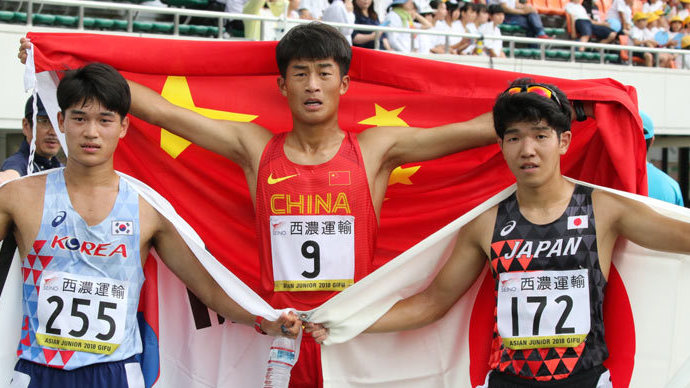 男子10000m競歩、接戦を制したGONG Hao選手（CHN）が優勝！