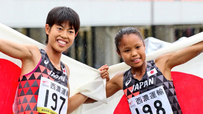 女子1500mは1位 廣中璃梨佳選手（長崎商高・長崎）、2位 髙松智美ムセンビ選手（名城大）の日本勢ワンツー