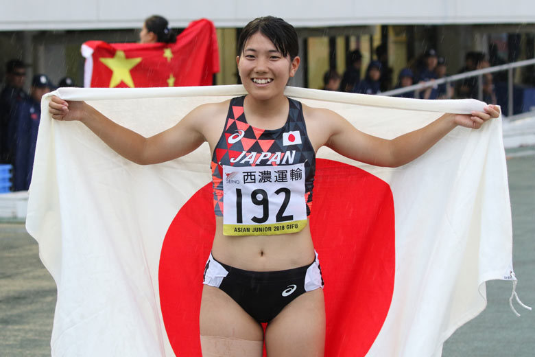 女子100m決勝、兒玉芽生選手（福岡大）は3位！