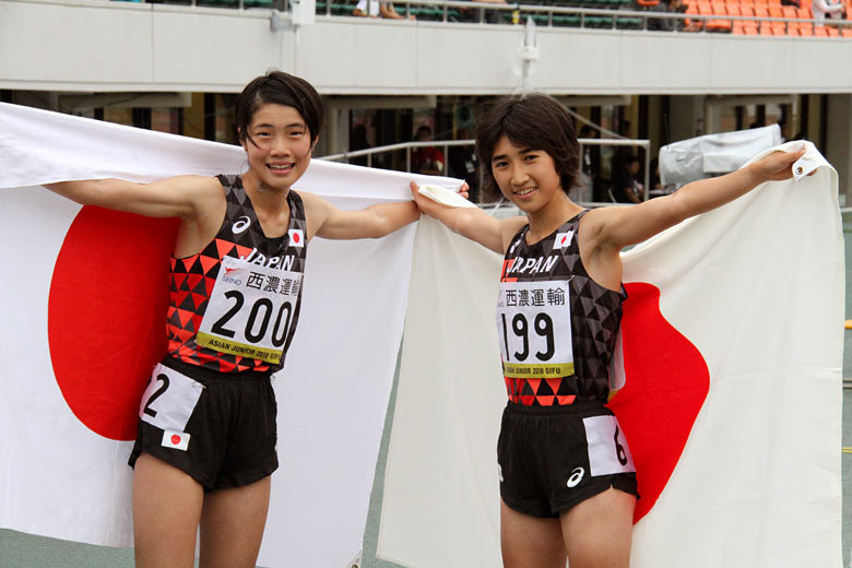 女子3000m決勝は日本のワンツー！