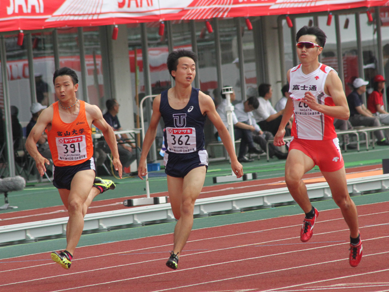 注目の男子100m予選がスタート！