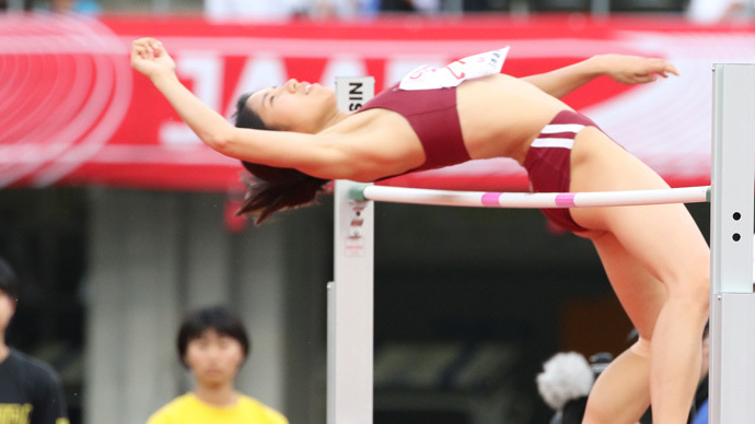 女子走高跳を制したのは仲野春花！