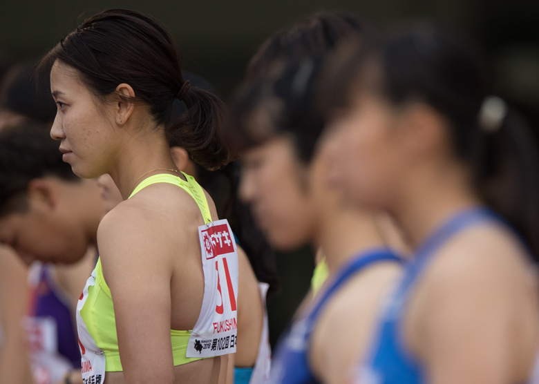 レース前の福島千里