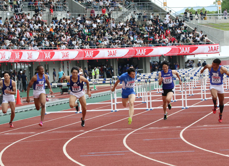 男子110mH予選がスタート！