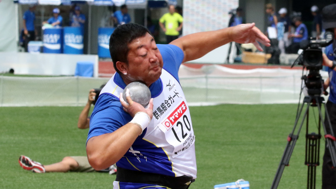 男子砲丸投は畑瀬が逃げ切る！