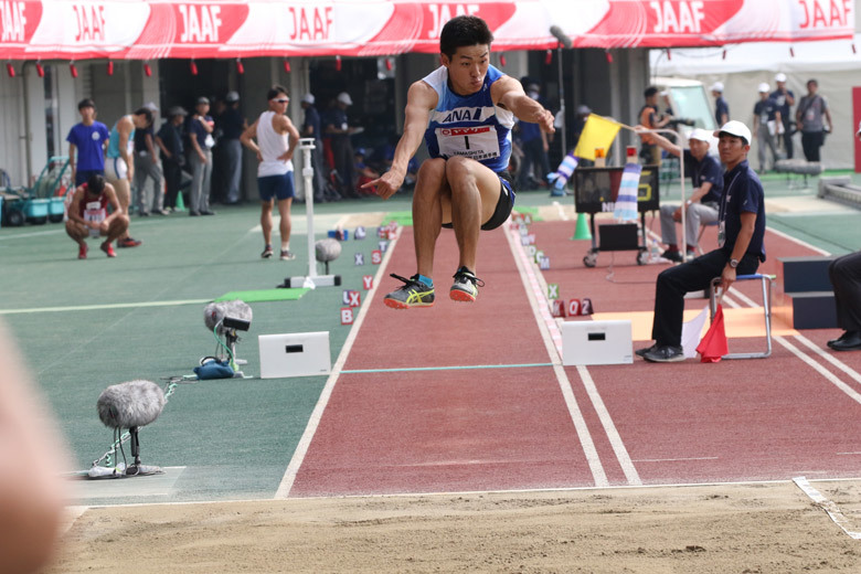 男子三段跳は山下航平が優勝