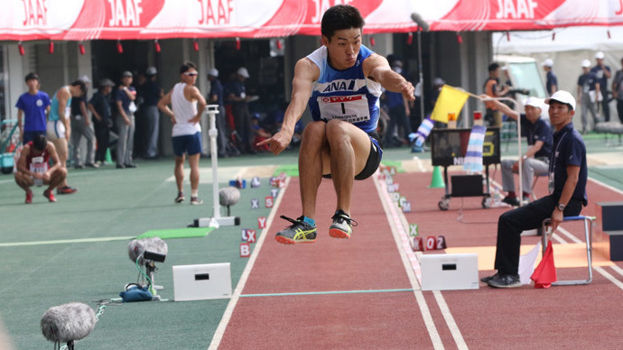 男子三段跳は山下航平が優勝