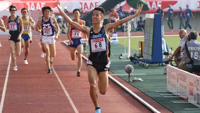 男子5000mは服部弾馬が優勝