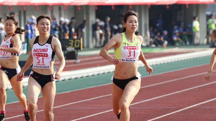 女子200m決勝を制したのは福島千里！