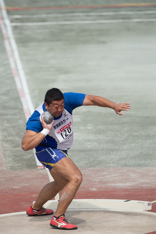 男子砲丸投の優勝は畑瀬聡選手！