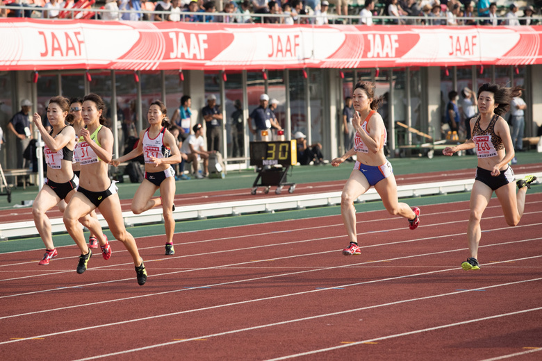 女子200m決勝を制したのは福島千里！