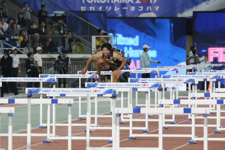 【世界リレー横浜】男女混合シャトルハードルリレー決勝