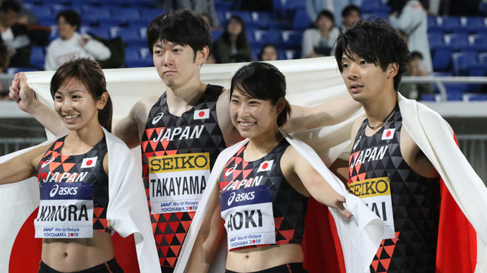 【世界リレー横浜】男女混合シャトルハードルリレー決勝は２位に