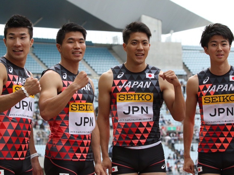 【セイコーGGP】今季世界最高記録で優勝した男子4×100mリレー