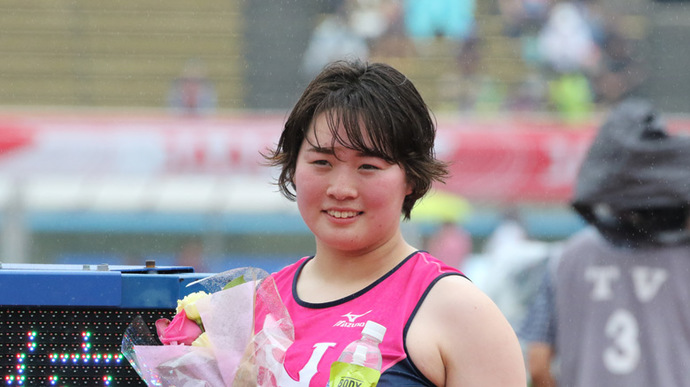 女子やり投を制したのは北口榛花選手！