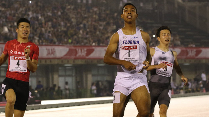 100ｍ頂上決戦はサニブラウン アブデルハキームが制する！