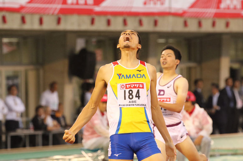 男子400ｍハードルは安部孝駿が優勝！