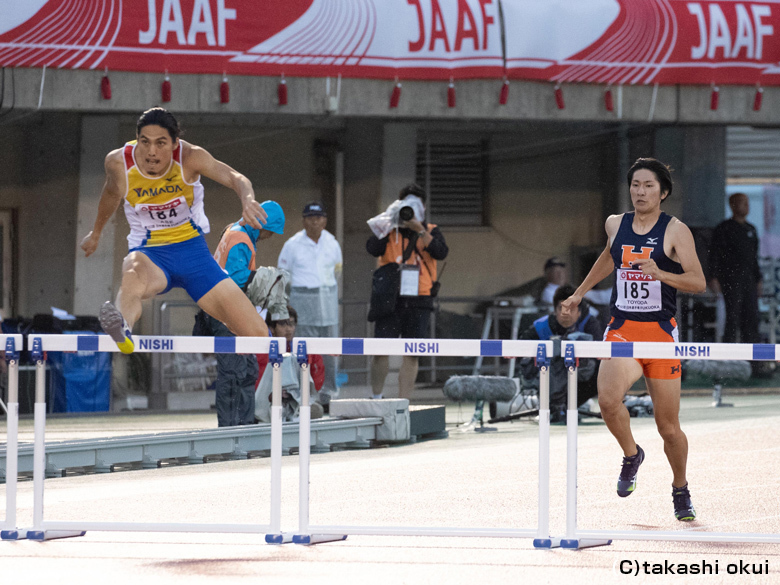 男子400ｍハードルは安部孝駿が優勝！