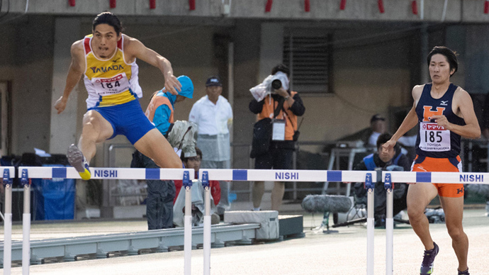 男子400ｍハードルは安部孝駿が優勝！