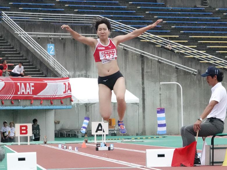 女子三段跳は森本麻里子が優勝を飾る！