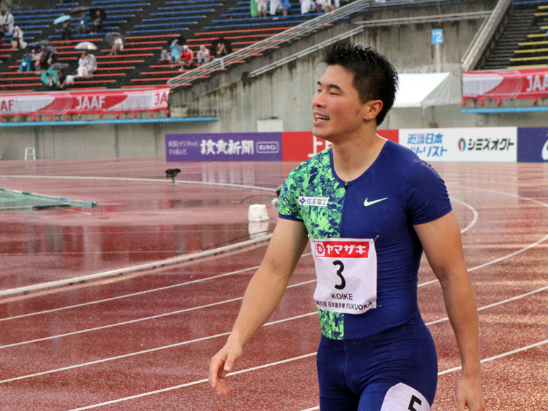 惜しくも2位で終えた小池祐貴