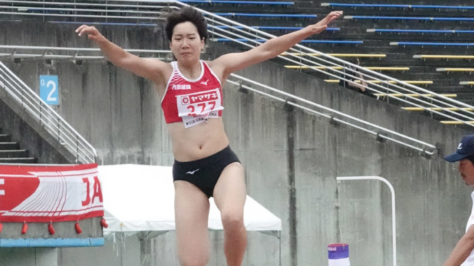 女子三段跳は森本麻里子が優勝