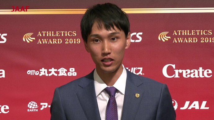 【日本陸連アスレティックス・アワード2019】優秀選手賞　戸邉直人（JAL）男子走高跳