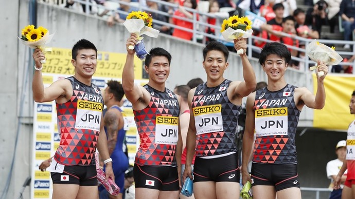 【アーカイブ】セイコーゴールデングランプリ陸上2019大阪・男子4×100mリレー