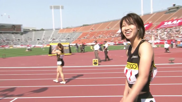 【アーカイブ映像】セイコーゴールデングランプリ陸上2013東京・女子100m  福島千里選手インタビュー