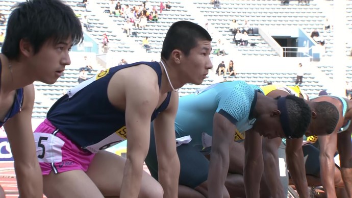 【アーカイブ映像】セイコーゴールデングランプリ陸上2013東京・男子100m  桐生祥秀選手インタビュー