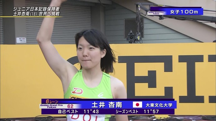 【アーカイブ映像】セイコーゴールデングランプリ陸上2014東京・女子100m