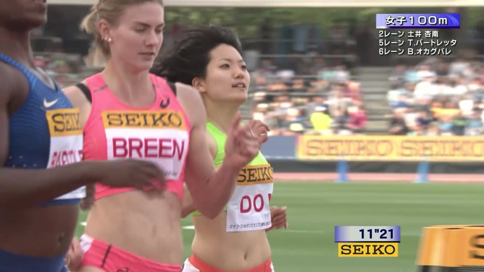 【アーカイブ映像】セイコーゴールデングランプリ陸上2016川崎・女子100m
