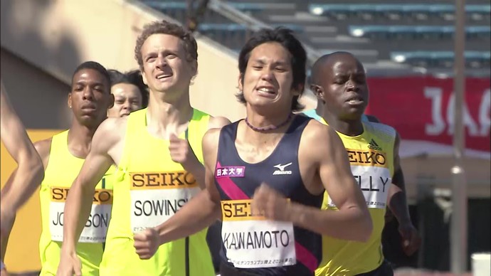 【アーカイブ映像】セイコーゴールデングランプリ陸上2014東京・男子800m　1位 川元奨 ※日本記録、大会記録