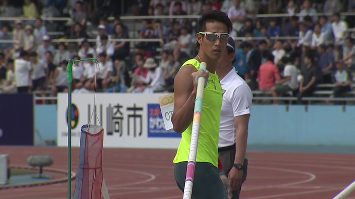 【アーカイブ映像】セイコーゴールデングランプリ陸上2015川崎・男子棒高跳　1位 山本聖途